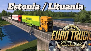 Estonia  Lituania COM SCANIA DIRETAO open pipe [upl. by Namhcan]