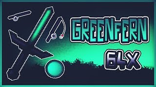 ❌MINECRAFT PVP TEXTURE PACK  GREENFERN 64X FPS❌ [upl. by Nadeau]