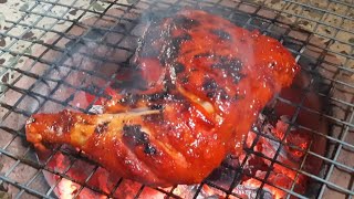 Tandoori Chicken Recipe in Tandoor l Chicken Tandoori without Oven [upl. by Maryjo851]