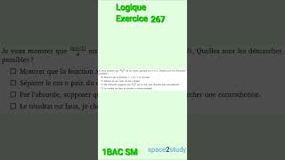 Exercice 267 Logique 1BACSM Maths [upl. by Hsinam]