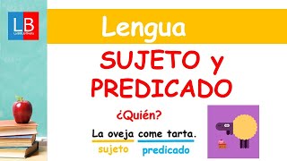 SUJETO y PREDICADO para niños ✔👩‍🏫 PRIMARIA [upl. by Nnayllas]