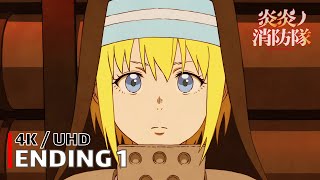 Fire Force  Ending 1 【veil】 4K  UHD Creditless  CC [upl. by Yelsnya]