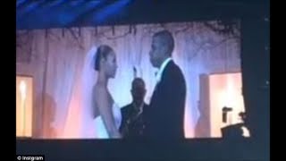 Beyonce and Jay Z FINALLY reveal their wedding photos as intimate video of the 2008 ceremony [upl. by Enilreug734]