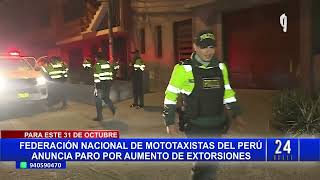 ¡Atención Mototaxistas anuncian paro nacional para el próximo 31 de octubre 22 [upl. by Fallon]