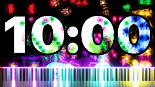 10 Minute Timer RUSH ABCDEFG 🎹 [upl. by Chancey]