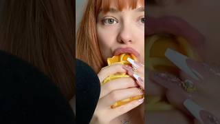 Asmr  silicone waffle  eating sounds asmr mouthsounds asmrsquishy [upl. by Ladiv145]