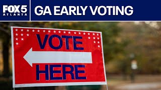 When does early voting begin in Georgia  FOX 5 News [upl. by Nnylecyoj]