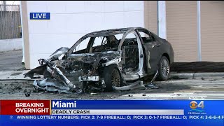 Woman Killed Another Driver Hurt In Biscayne Blvd Collision [upl. by Ailem]