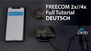 Cardo FREECOM 2x4x Full Tutorial Deutsch [upl. by Hike]