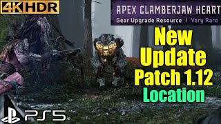 Apex Clawmberjaw Heart Location  Horizon Forbidden West Update 112 Patch PS5 Gameplay 4K 60FPS HDR [upl. by Cinemod]