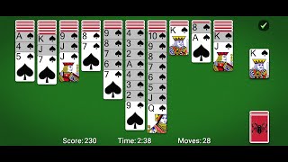 Spider Solitaire by MobilityWare  classic solitaire card game for Android and iOS  gameplay [upl. by Ivgnout698]