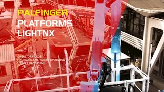 PALFINGER Service  1600 Light NX  Hydraulic emergency operation using a hand pump [upl. by Ru884]