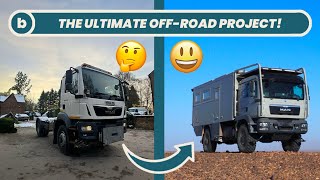 4x4 MAN Former Gritter truck turned Over Lander Base Van [upl. by Eisoj]