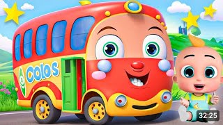 Wheels On The Bus New Version Animated PoemsCocomelonLearn EnglishSing Along PoemsFun for kids [upl. by Siladnerb]