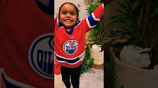 23 Lets go Oilers 🧡💙 When your toddler is a Big oilers fan oilers edmonton 3yearsold hockey [upl. by Blessington]