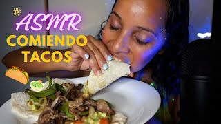 ASMR en Español  Comiendo tacos caseros [upl. by Atteuqcaj]