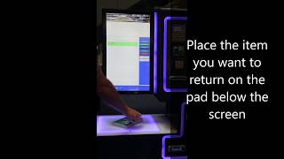 Using the selfservice kiosk how to return an item [upl. by Abigael]