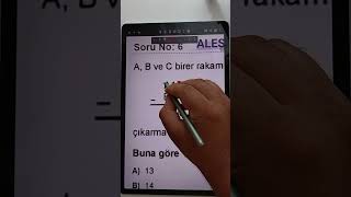 ALES Çıkmış Soru kpssmatematik ales [upl. by Buffum]