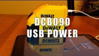 DeWALT DCB090 USB Power Source [upl. by Iddet]