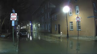 Team Coverage Fells Point sees flooding along waterfront after storm [upl. by Malsi651]