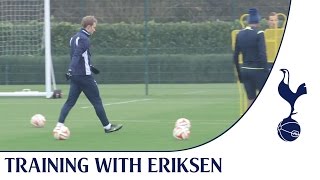 Training with Christian Eriksen [upl. by Maleeny]