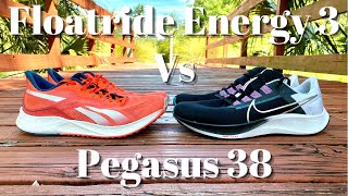 NIKE PEGASUS 38 vs REEBOK FLOATRIDE ENERGY 3 a runner’s comparison of 2 EXCELLENT daily trainers [upl. by Eissac167]