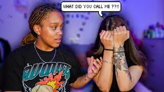 CALLING MY GIRLFRIEND ANOTHER GIRLS NAME PRANK she cried [upl. by Etnad571]