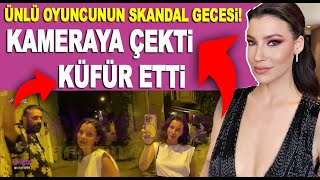 Oyuncu Müjde Uzmanın skandal gecesi Kendisi kameraya çekti yanında şahıs küfür etti [upl. by Traggat]