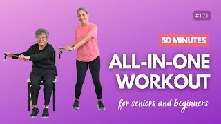 AllinOne Walking amp Strength Workout for Seniors [upl. by Dihaz]