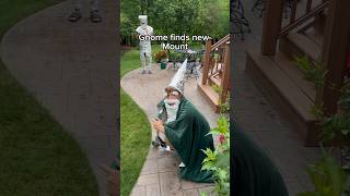 Gnome find new Mount trending funny gnome gnomes knight scooter [upl. by Fitts415]