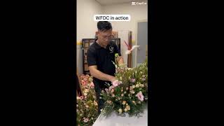 WFDC TEAM in ACTION at FAIRMONT HOTEL ofwblogger event floristlife florist wedding ofwlife [upl. by Arimas]