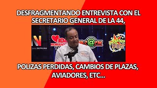 Desfragmentando la entrevista de Efrén Estrada Reyes pólizas perdidas cambio de plazas y más [upl. by Asusej654]