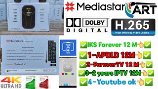 Mediastar MSMINI 3030 H265 New latest Models 2023 Dolby Plus Complete Review  ART Satellite [upl. by Ayocat]