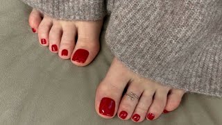 Versatile collection of shiny glossy freshly done toe nails pedicure colors designs ideas of 2024 [upl. by Ferd]