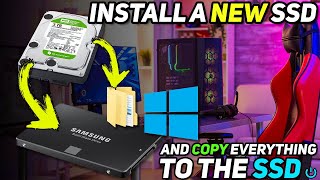 How To Install a New SSD and Copy Windows All Files and Apps To The New Drive 🖥️🔥 [upl. by Nandor]