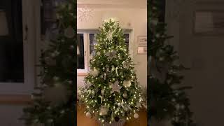 Balsam Hill BH Balsam Fir 7ft Christmas Tree Dressed And Decorated [upl. by Yajnas]