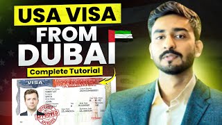 USA B1 B2 Visit Visa Application From UAE  Dubai  Complete Tutorial AZ [upl. by Arimas]