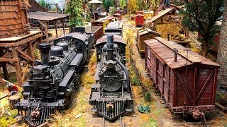 The Best and Most Detailed Large  Scale Model Railroad layout in the World 4K UHD [upl. by Goodhen810]