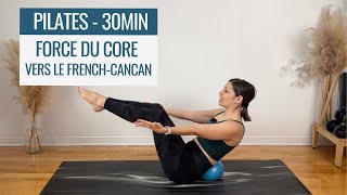 PILATES 30 MIN  Force de notre core abdos avec petit ballon [upl. by Granville369]