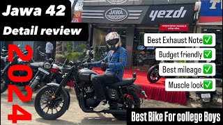 2024 Jawa 42 Detail Review and Test Ride [upl. by Kcirrej429]