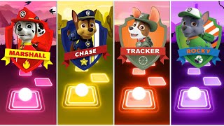 Paw Patrol World  Marshall 🆚 Chase 🆚 Tracker 🆚 Rocky  Who Is Winner 🏆🎉🏆 [upl. by Ilohcin613]