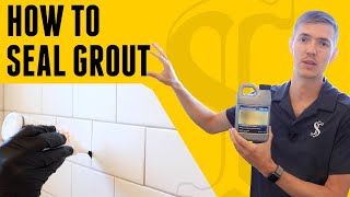 How To Seal Grout  DIY for Beginners [upl. by Milo]