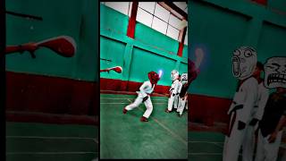 Trollface on the 720 kick☠️🤯trollface taekwondo shorts shortfeed shortvideo [upl. by Kelwunn842]