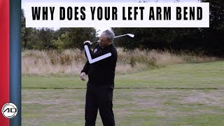 Golf  Why Does Your Left Arm Bend In The Golf Swing [upl. by Girard]