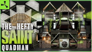 The Hefty Saint  QUAD MAN House  60 ROCKET Raid  Easy amp Safe  RUST Base Designs 2024 [upl. by Enos]