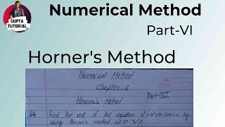 Chapter1 Horners Method PartVI NumericalMethod BSCCSIT BIT BCA BEIT NepaliLanguage [upl. by Helgeson]