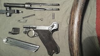 Luger P08 Disassembly and Reassembly Fieldstrip [upl. by Leiba619]