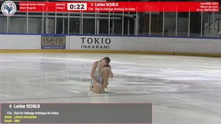 Lorine Schild  French Masters de Patinage 2024 SP【Laissez Moi Danser】 [upl. by Sibella]