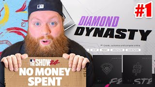 NO MONEY SPENT MLB The Show 24 Diamond Dynasty 1 [upl. by Anrat703]