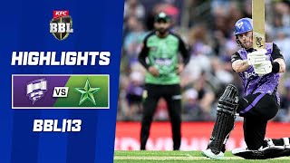 Hobart Hurricanes v Melbourne Stars  BBL13 [upl. by Adnalue]